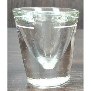 Vintage Heavy Glass Bottom Small Tequila Vodka Drinkware And Barware Shot Glass